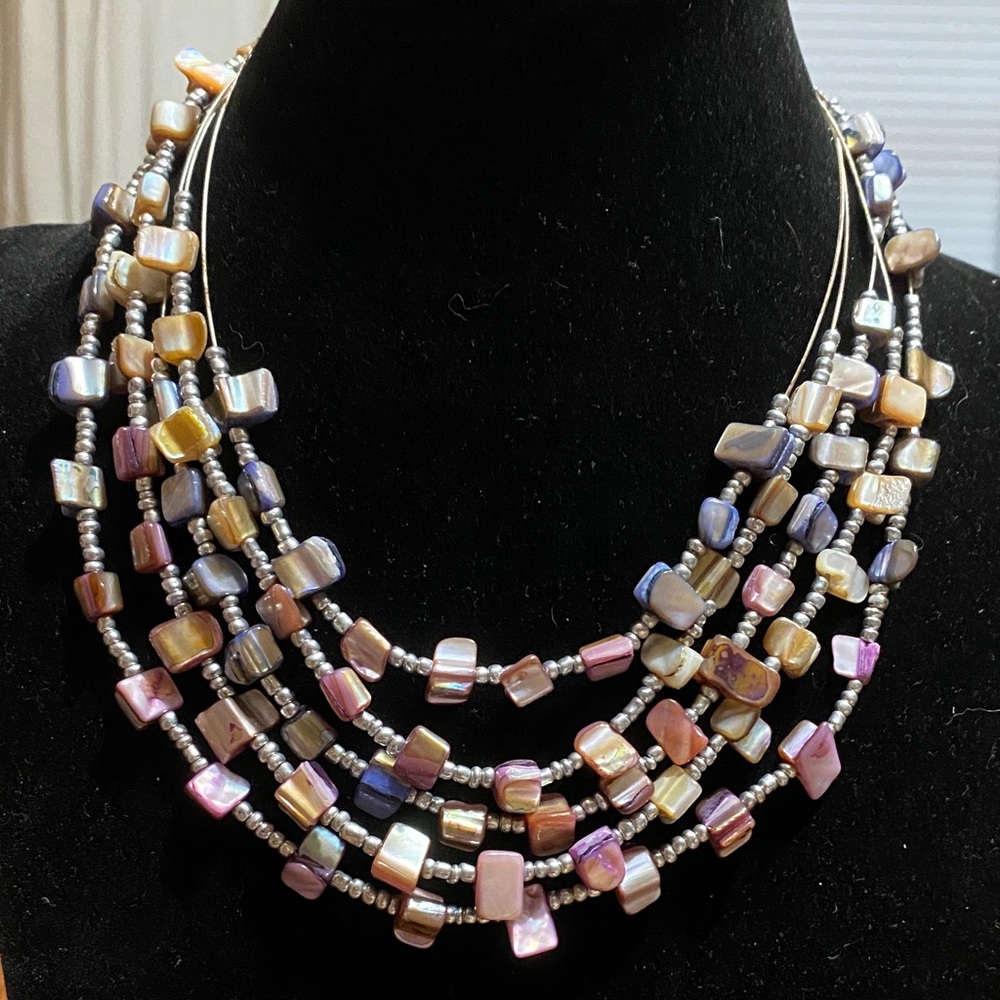 Multi Layer Shell Necklace - image 1